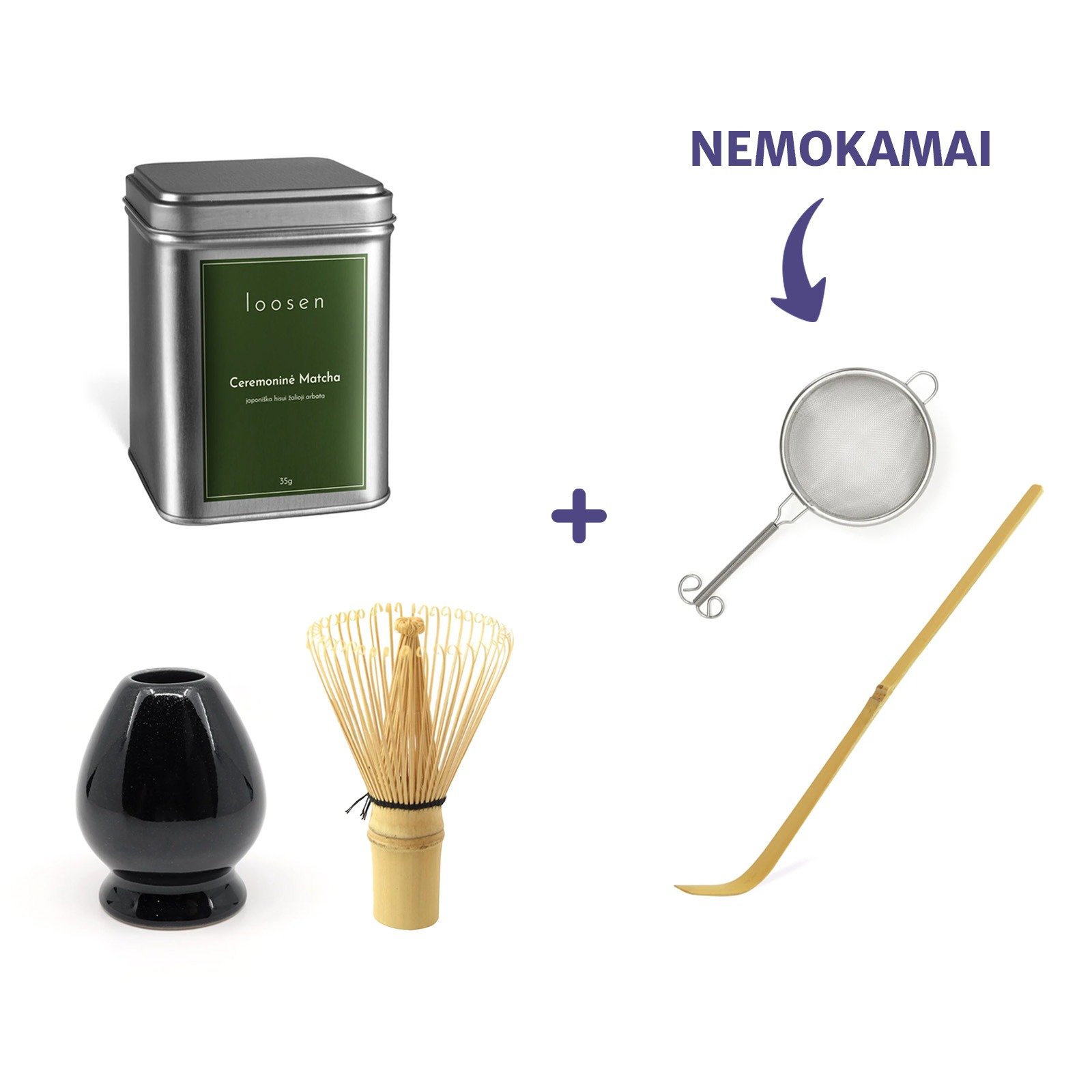 Ceremoninės matchos rinkinys + dovanos ceremoninė matcha