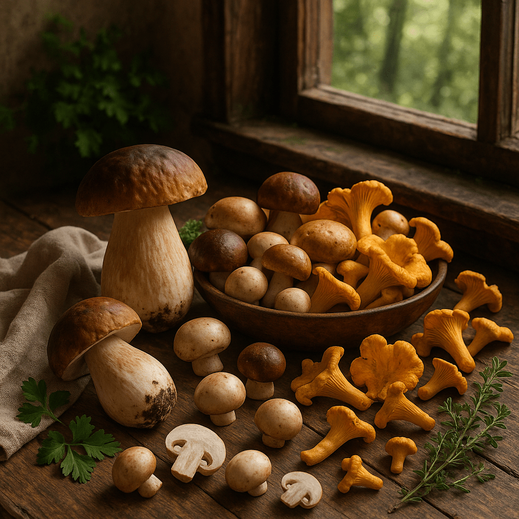 Grybų nauda sveikatai: vitaminai, mineralai ir kitos vertingos savybės grybu nauda