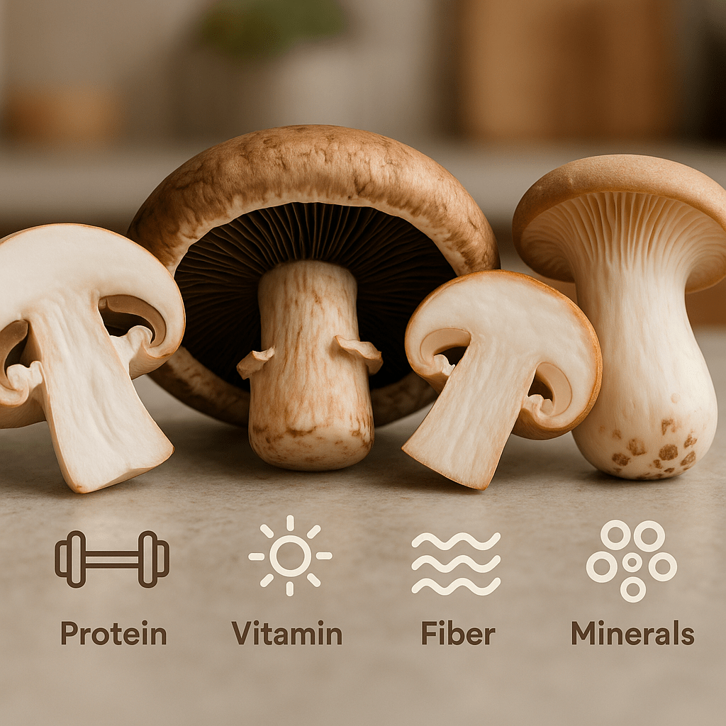 Grybų nauda sveikatai: vitaminai, mineralai ir kitos vertingos savybės grybu nauda