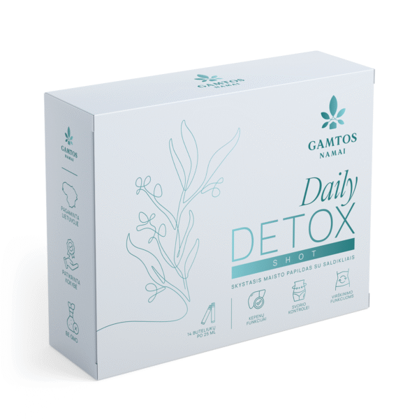 Gamtos namai skystas maisto papildas DAILY DETOX