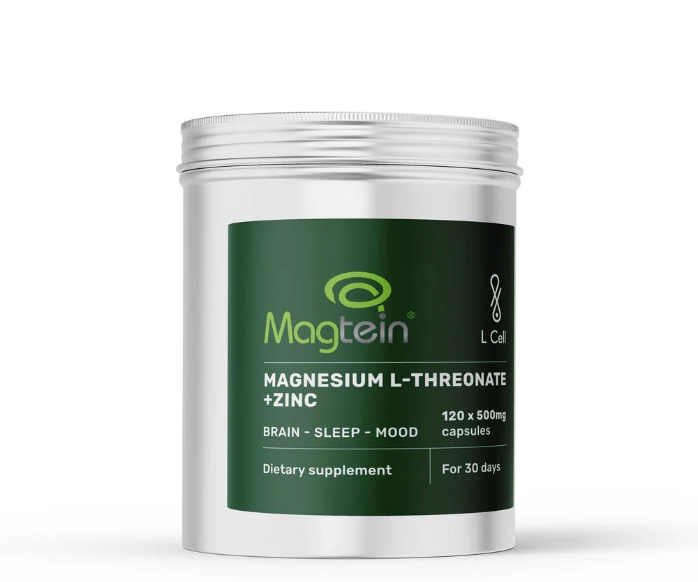 L Cell Magnio L-Treonatas 500mg kapsulės, 120 vnt L Cell Magnio L-Treonatas 500mg kapsulės