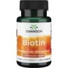 Swanson BIOTINAS 5000MCG - 100 kapsulių Swanson BIOTINAS 5000MCG