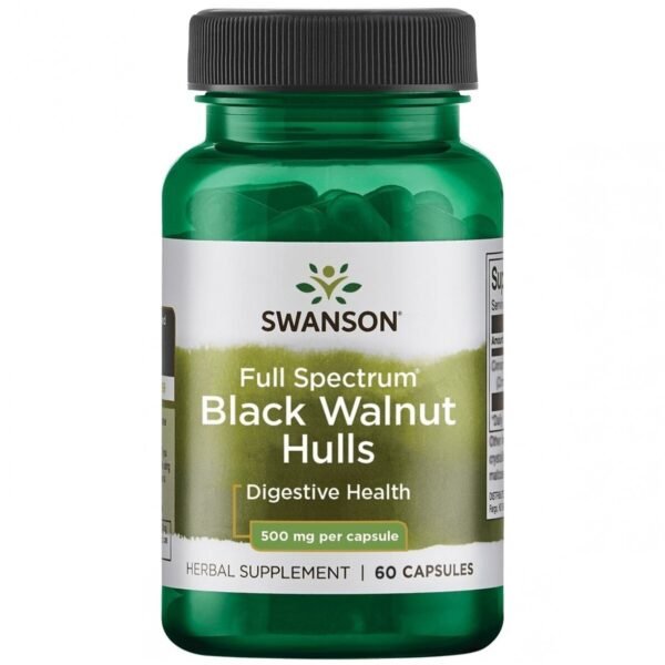 Swanson BLACK WALNUT (JUODASIS RIEŠUTMEDIS) 500mg