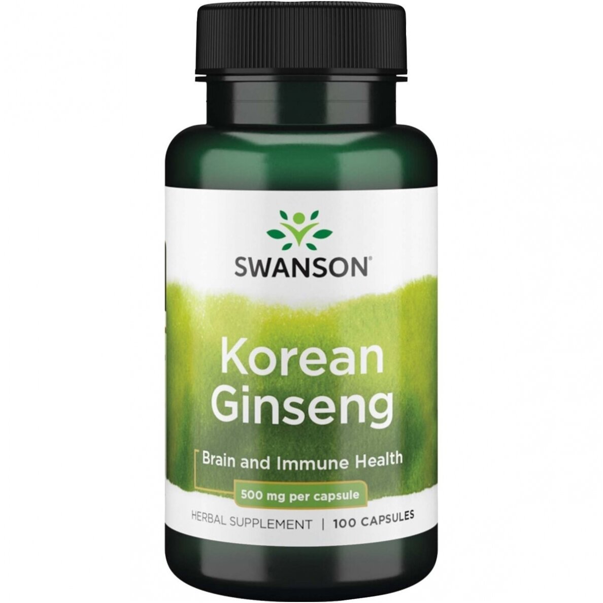 Swanson ŽENŠENIS (GINSENG) 500mg - 100 kapsulių Swanson ŽENŠENIS (GINSENG)