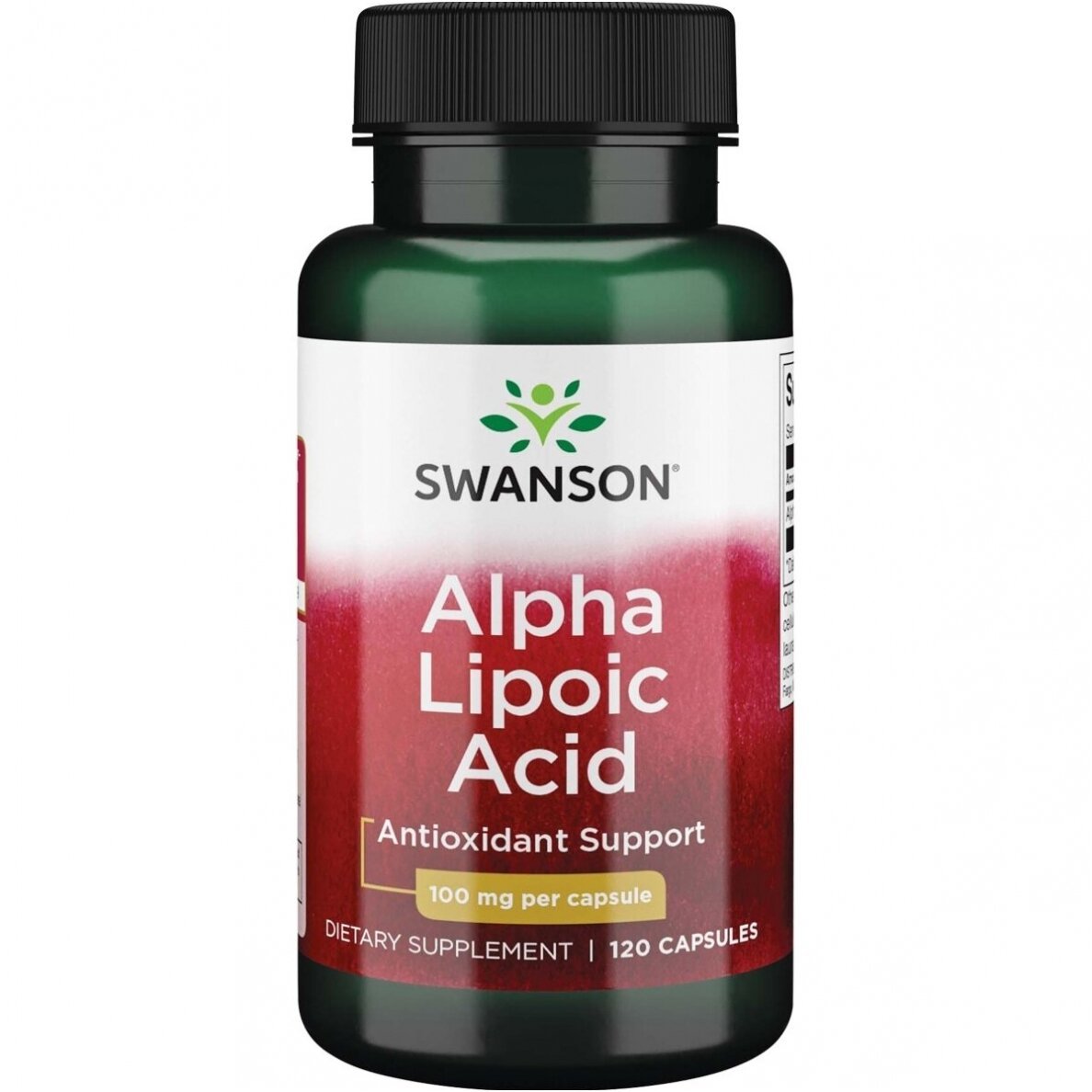 Swanson ALFA LIPOINĖ RŪGŠTIS 100 mg - 120 kapsulių Swanson ALFA LIPOINĖ RŪGŠTIS 100 mg