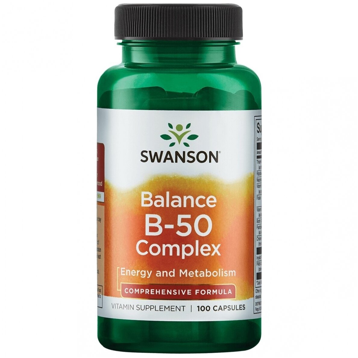 Swanson B vitaminų kompleksas – 100 kapsulių Swanson B vitaminų kompleksas – 100 kapsulių